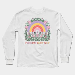 Foxglove-Daisy-Tulip Long Sleeve T-Shirt